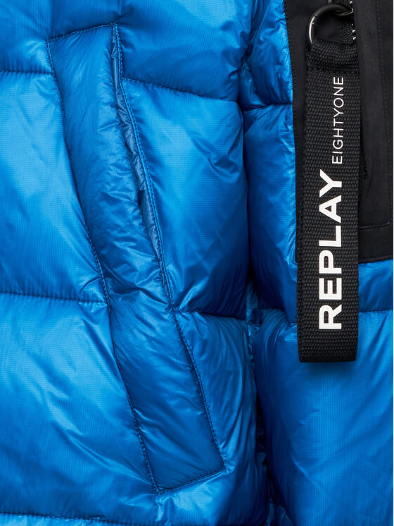 REPLAY REPLAY Geacă de iarnă M8360.000.84174D Albastru Regular Fit