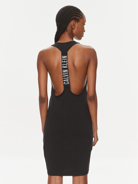 Calvin Klein Swimwear Calvin Klein Swimwear Rochie de plajă KW0KW02480 Negru Regular Fit