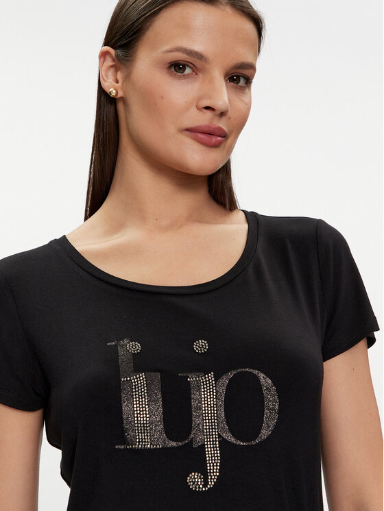 Liu Jo Liu Jo Tricou VA4227 JS360 Negru Regular Fit