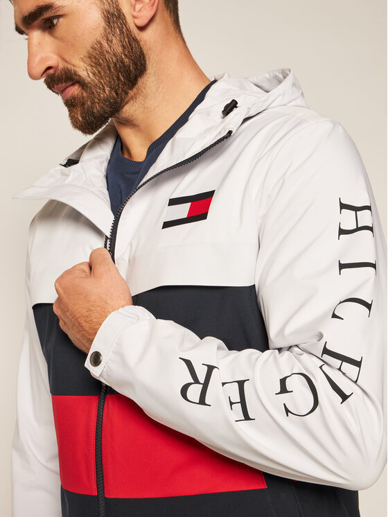 Tommy Hilfiger Kurtka przej ciowa Colourblock MW0MW14554 Kolorowy Regular Fit
