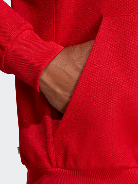 adidas adidas Bluza Adicolor Classics Cut Line Hoodie IB9945 Czerwony Loose Fit