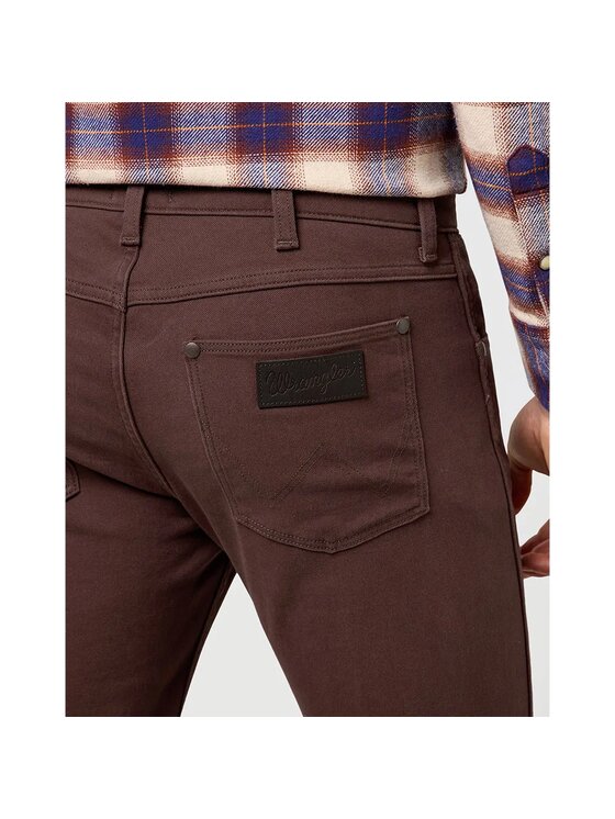 Wrangler Wrangler Jeansy GREENSBORO Brązowy Straight Fit