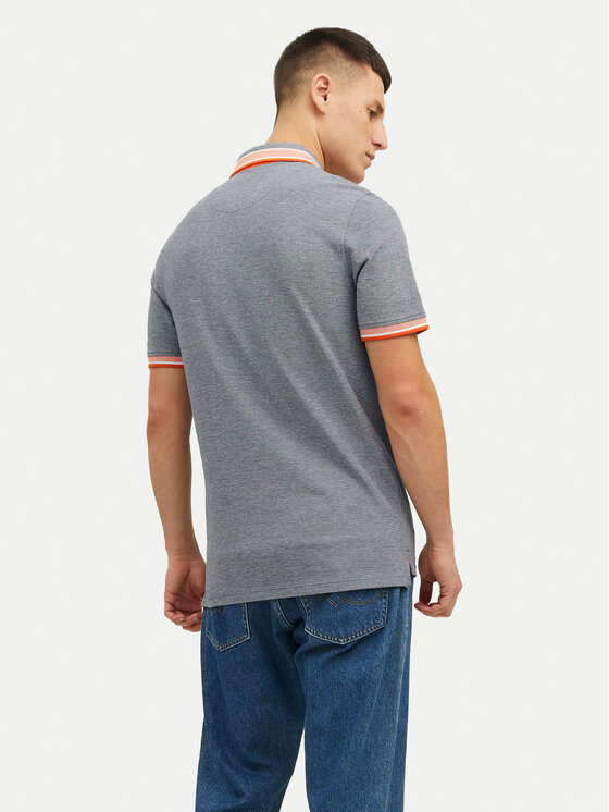 Jack & Jones Jack & Jones Polokošile Paulos 12136668 Šedá Slim Fit