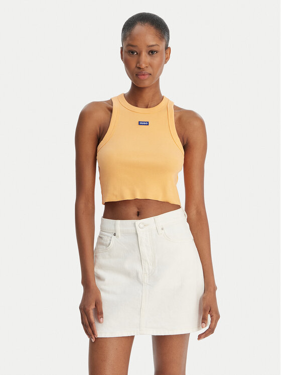 HUGO HUGO Top Baby 50511450 Oranžová Slim Fit
