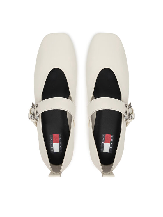 Tommy Jeans Tommy Jeans Baleriny Tjw Ballerina Buckle EN0EN03019 Biały