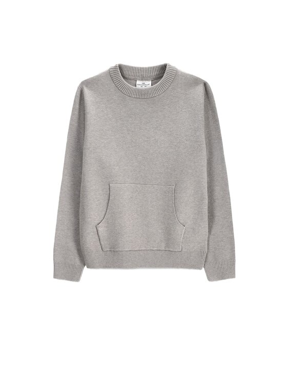 Coccodrillo Coccodrillo Sweter ZC6172101RBJ-019 Szary Regular Fit