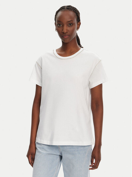 Liu Jo Liu Jo Tricou WA5148 J4893 Alb Regular Fit