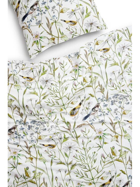 White pocket White pocket Komplet pościeli we wzory Zielony