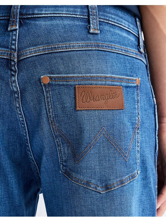 Wrangler Wrangler Jeansy LARSTON Niebieski Slim Fit