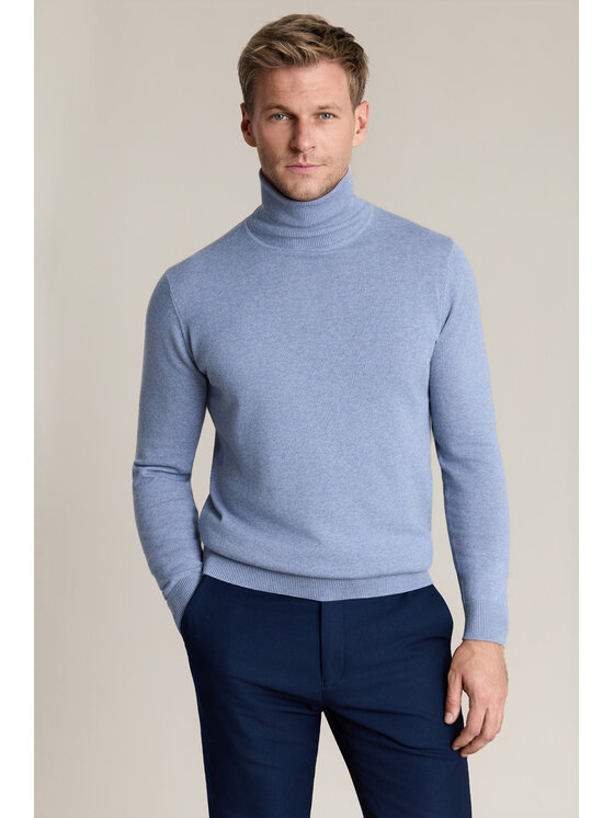 Lancerto Lancerto Sweter Jesse SW073226000054 Niebieski Regular Fit