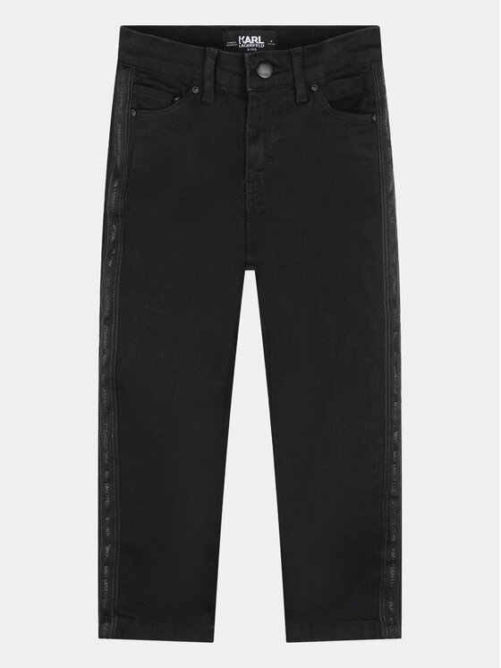 Karl Lagerfeld Kids Karl Lagerfeld Kids Jeansy Z14217 D Czarny Mom Fit