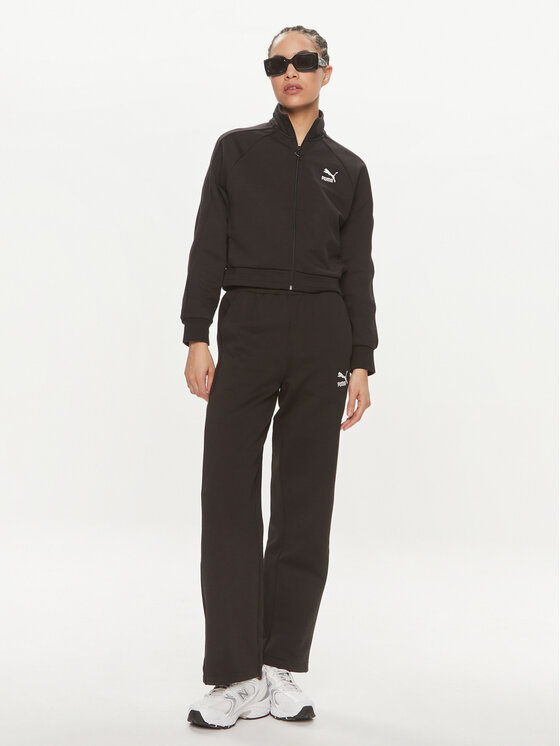 Puma Puma Долнище анцуг T7 624212 Черен Relaxed Fit