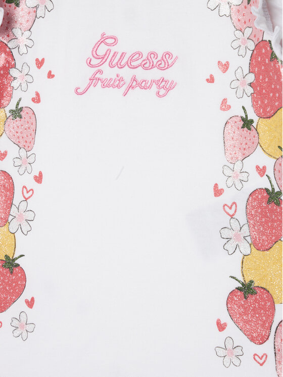 Guess Guess Комплект тишърт и панталонки A6GG00 K6YW0 Бял