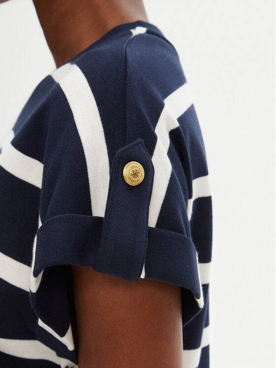 Tommy Hilfiger Tommy Hilfiger Футболка Gold Button WW0WW45628 Cиній Regular Fit