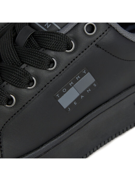 Tommy Jeans Tommy Jeans Αθλητικά Tjw Flatform Animal Print EN0EN02537 Μαύρο