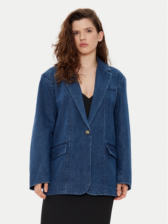 ONLY ONLY Zakó Cory 15338592 Kék Loose Fit