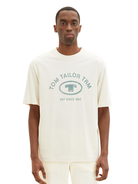 tom tailor t-shirt 1035618 beige regular fit