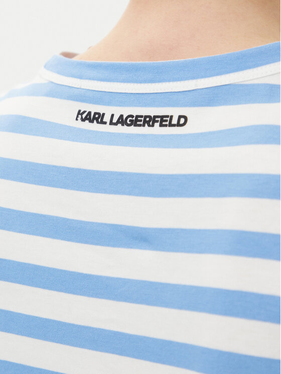 KARL LAGERFELD KARL LAGERFELD Tričko A1W17099 Modrá Regular Fit
