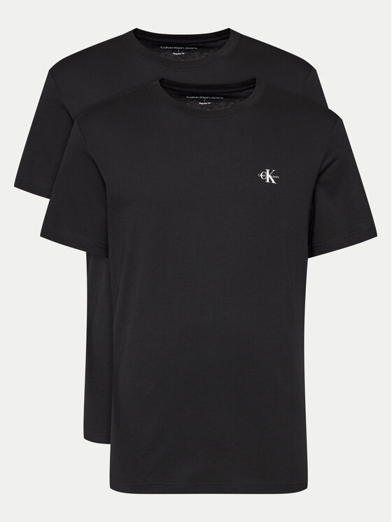 Calvin Klein Jeans 2-dielna súprava tričiek J30J320199 Čierna Regular Fit