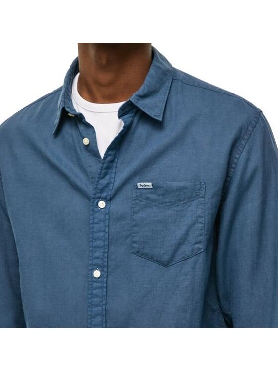 Pepe Jeans Pepe Jeans Koszula PM307793 574 Granatowy Regular Fit