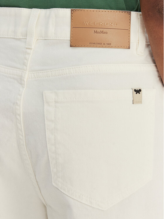 Weekend Max Mara Weekend Max Mara Džínsy Medina 2615131051 Biela Wide Leg