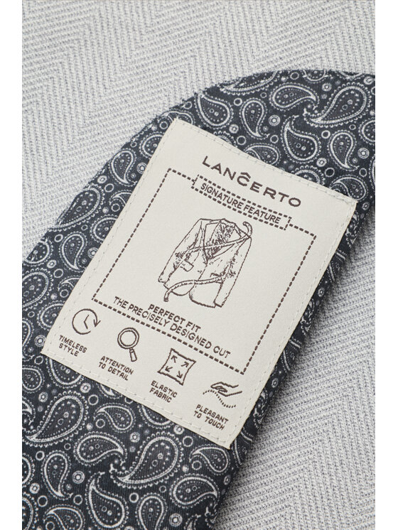 Lancerto Lancerto Marynarka Cortona MA131126000039 Szary Regular Fit