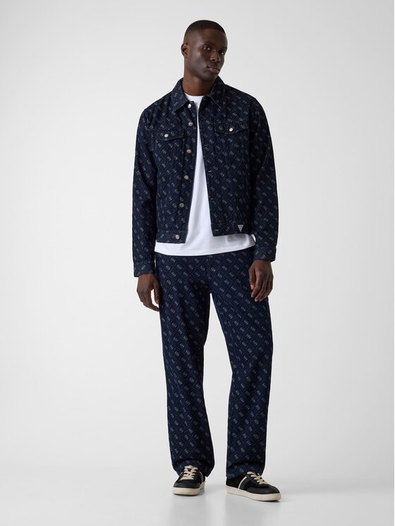 Guess Guess Μπουφάν μεταβατικό 183238 Μπλε Classic Fit