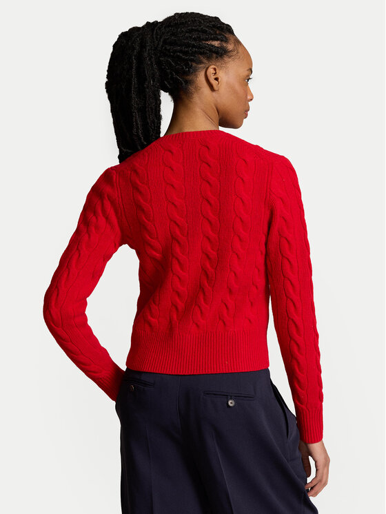 Polo Ralph Lauren Polo Ralph Lauren Pletena jopica 211910443017 Rdeča Regular Fit