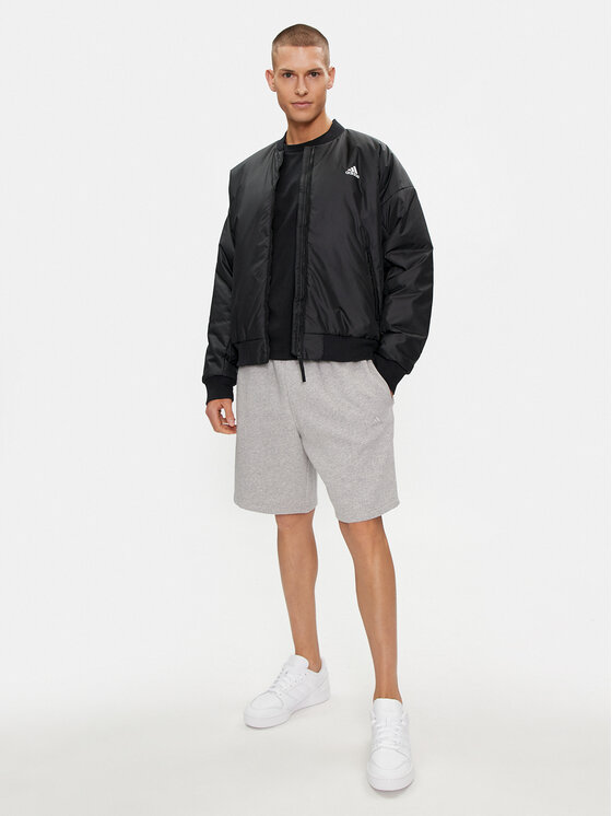 adidas adidas Kurtka bomber Brand Love Bomber IK0526 Czarny Regular Fit