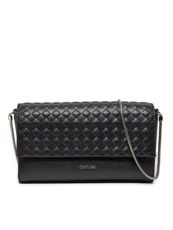 Geantă Calvin Klein Calvin Mini Quilt Mini Crossbody K60K611990 Negru