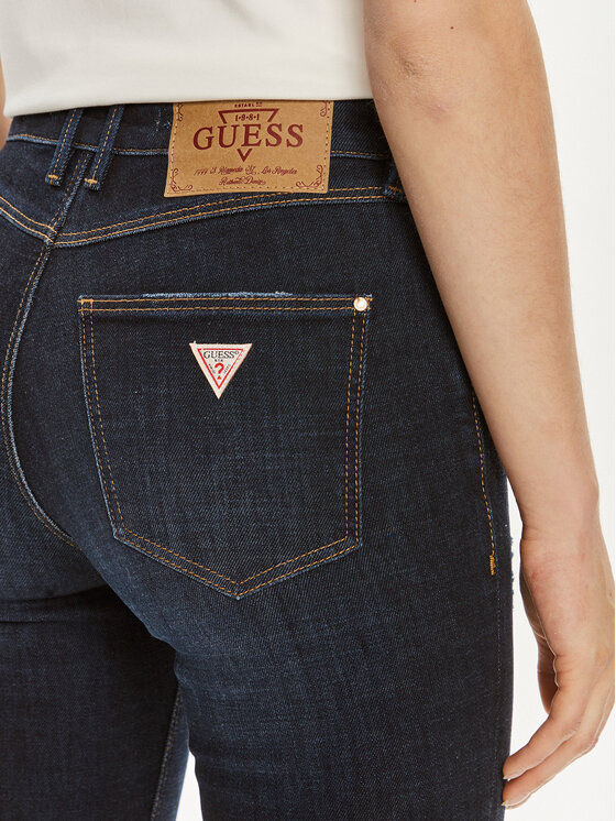 Guess Guess Jeansy W4YA46 D4H18 Granatowy Skinny Fit