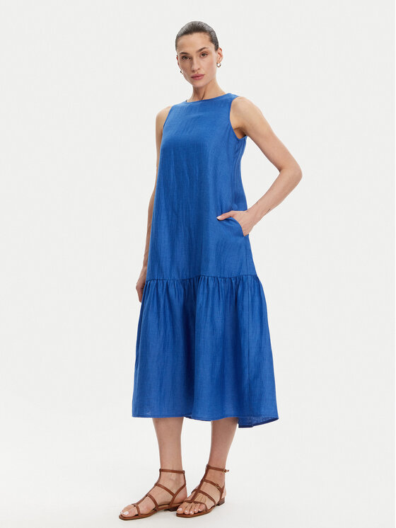 KAOS KAOS Rochie de vară RP1MR066 Albastru Regular Fit