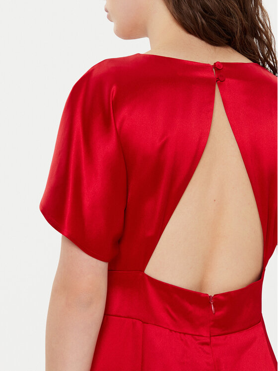 TATUUM Tatuum Sukienka koktajlowa Otessa T2424.211B Czerwony Regular Fit
