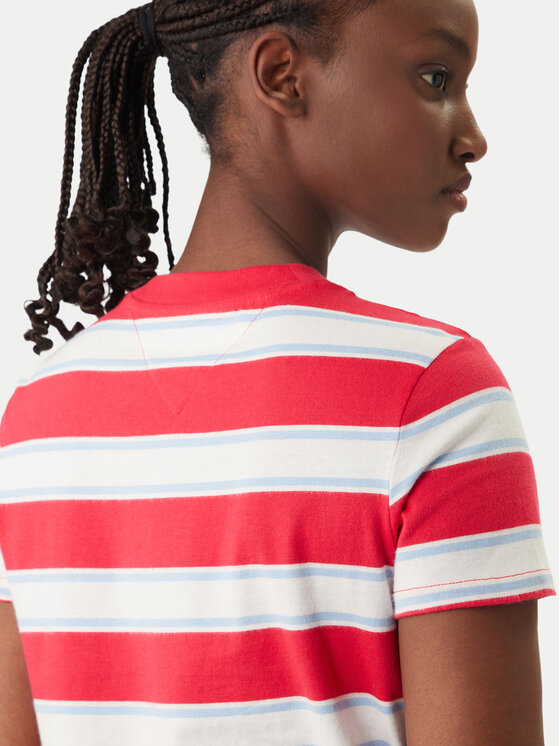 Tommy Jeans Tommy Jeans Majica DW0DW21834 Rdeča Regular Fit