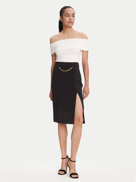 Marciano Guess Marciano Guess Midi szoknya 5YGD07 7357A Fekete Regular Fit