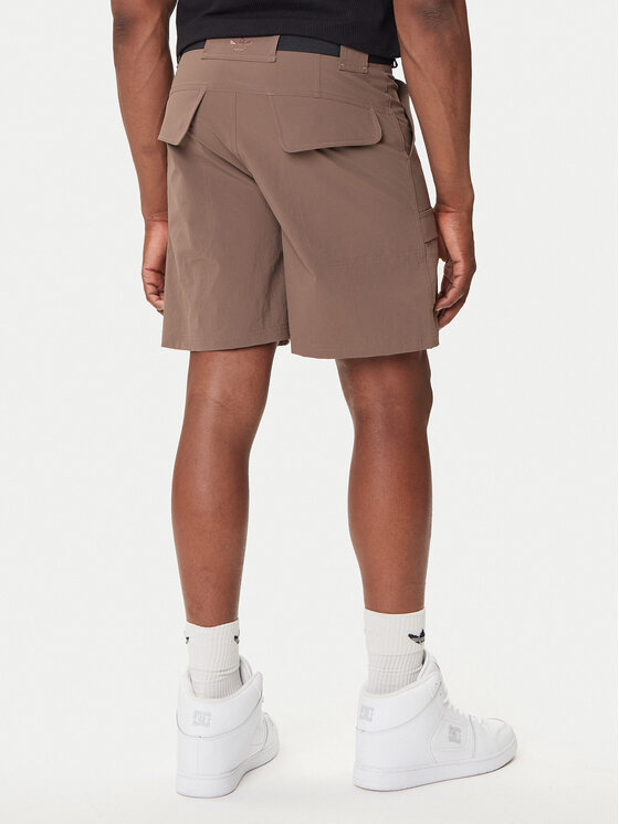 adidas adidas Szorty materiałowe Premium Essentials Utility Cargo JW1081 Brązowy Loose Fit