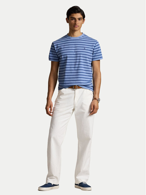 Polo Ralph Lauren Polo Ralph Lauren T-Shirt 710938134009 Niebieski Custom Slim Fit