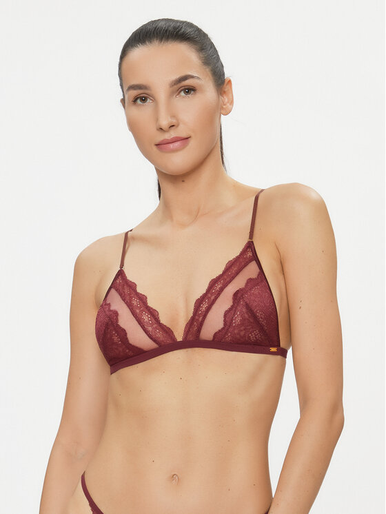 Calvin Klein Underwear Bralette krūšturis 000QF7498E Bordo