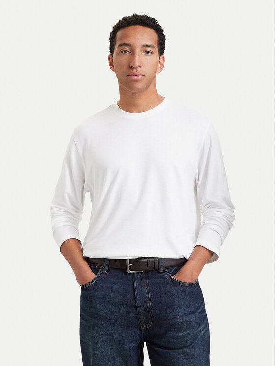 Calvin Klein Calvin Klein Тениска с дълъг ръкав LV04LD227G Бял Regular Fit