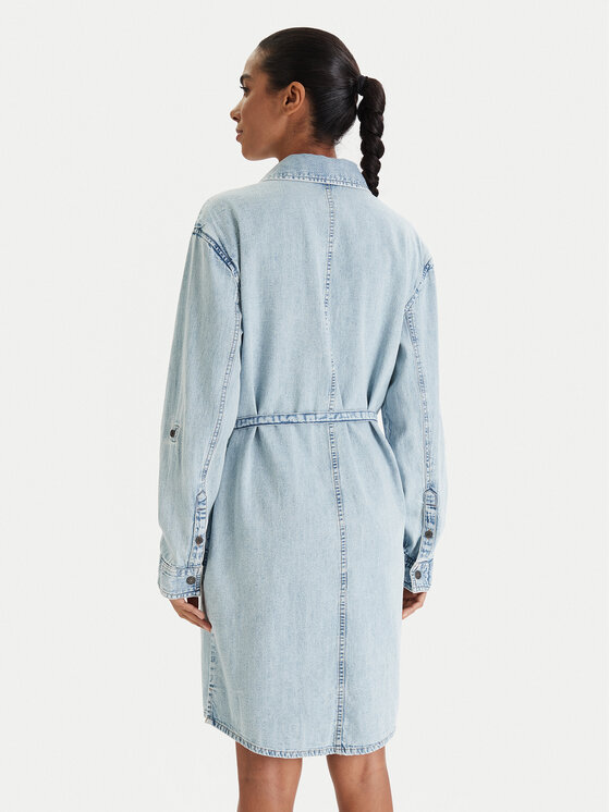 Guess Jeans Guess Jeans Džinsa kleita W6RK26 D5M83 Zils Regular Fit