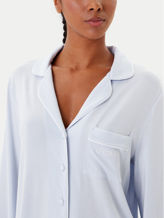 Guess Guess Piżama O4BX07 KCIN2 Błękitny Regular Fit