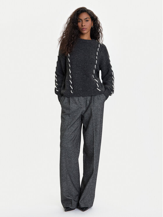 Vero Moda Vero Moda Svetr Ilina 10334866 Šedá Loose Fit