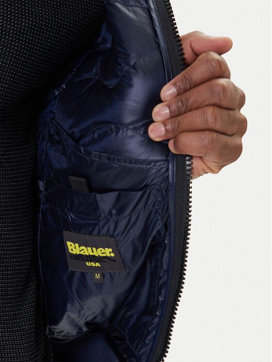 Blauer Blauer Pehelykabát 25WBLUC03075 Sötétkék Regular Fit