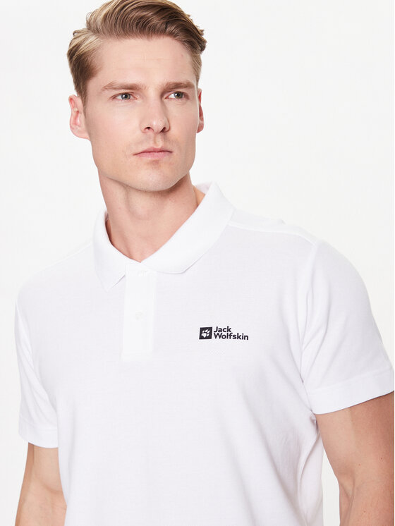 Jack Wolfskin Jack Wolfskin Polo Essential 1809301 Bijela Regular Fit