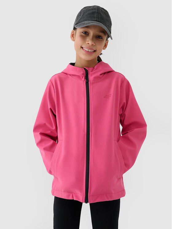4F 4F Kurtka softshell 4FJWSS25TSOFF305-54S Różowy Regular Fit