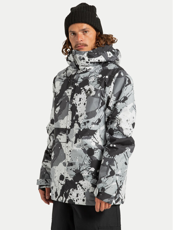 DC Shoes DC Shoes Μπουφάν για σκι Basic Print ADYTJ03097 Γκρι Regular Fit