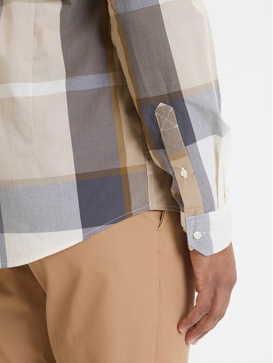Barbour Barbour Koszula Harris MSH5071TN88 Beżowy Tailored Fit