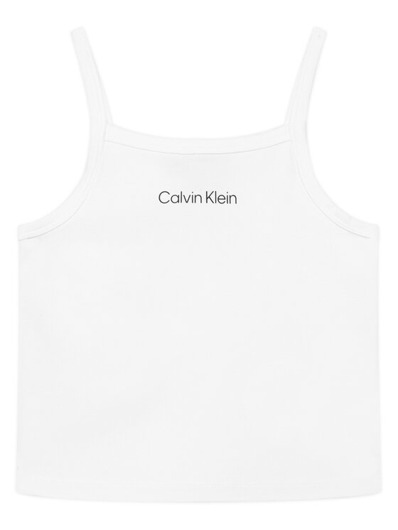 Calvin Klein Jeans Calvin Klein Jeans Top LVCKSJB12G Bílá Slim Fit