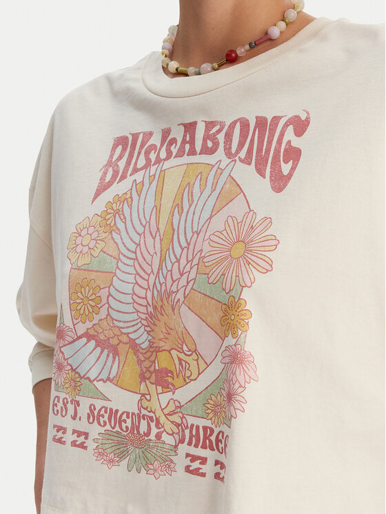 Billabong Billabong Majica Where The Sun Collide EBJZT00499 Bela Loose Fit