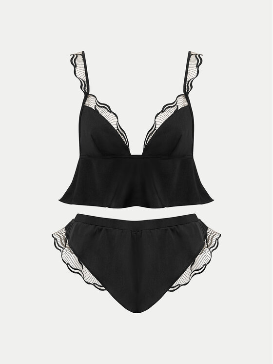 Bluebella Bluebella Pidžama Marabel 42382 Crna Basic Fit
